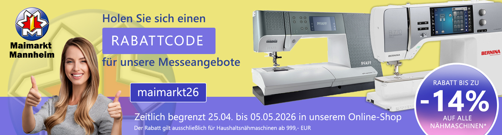 Maimarkt 2026 - Banner standard